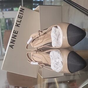 Anne Klein Two-Tone Block Heel Shoes